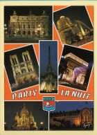 PARIS La Nuit : Multivues / Blason (voir Scan Recto/verso) - Paris Bei Nacht