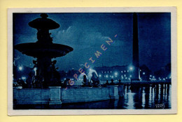 PARIS La Nuit : La Place De La Concorde / CPA (Ed: D'Art PATRAS) (voir Scan Recto/verso) - Paris Bei Nacht