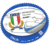 (REPUBBLICA ITALIANA) 2024, FEDERAZIONE ITALIANA RUGBY - Serie Di 1 Francobollo Usato - 2021-...: Used