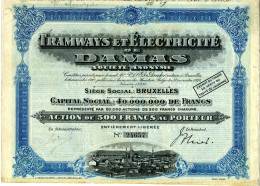 TRAMWAYS Et ÉLECTRICITÉ De DAMAS - Azië