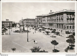 Am219 Cartolina Cagliari  Citta' Piazza Carmine E Viale Trieste 1941 - Cagliari