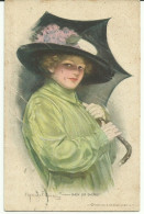 Clarence Underwood. Belle Carte. Femme Avec Parapluie.  Rain Or Shine - Underwood, Clarence F.