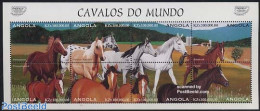 Angola 1997 Horses 8v M/s (each 100000K), Mint NH, Nature - Horses - Angola