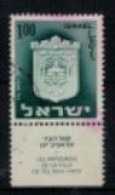 Israël - "Armoiries De Ville : Tel-Aviv Yafo" - Oblitéré N° 285 Avec Tab De 1965/67 - Oblitérés (avec Tabs)