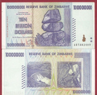 Zimbabwe--10000000000 Dollars (10 Billion De Dollars RARE) ---2008--UNC---(501) - Zimbabwe