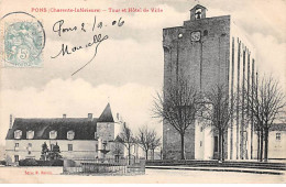 PONS - Tour Et Hôtel De Ville - Très Bon état - Pons