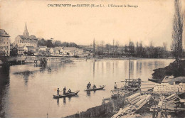 CHATEAUNEUF SUR SARTHE - L'Ecluse Et La Barrage - état - Chateauneuf Sur Sarthe