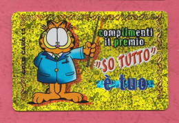 Garfield- FERRERO Gold Card 11- Hai Vinto Il Premio Ti Voglio. - Cartoons