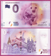 0-Euro UEEU 01 2016  AQUARIUM BIARRITZ - Pruebas Privadas