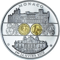 Monaco, Médaille, Adoption De L'Euro, Politics, 2002, FDC, Cuivre Plaqué - Sonstige & Ohne Zuordnung
