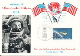 USA Postcard 19-9-1962 Army & Air Force Postal Service Astronaut Oberstl. John H. Glenn USA - Verenigde Staten
