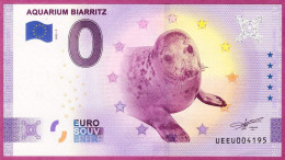 0-Euro UEEU 07 2022  AQUARIUM BIARRITZ - Pruebas Privadas