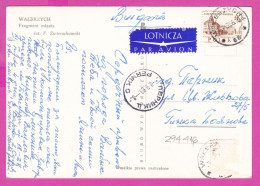 294416 / Poland - Wałbrzych - Fragment Miasta Panorama Factory PC 1965 USED 40gr. Siedem Wieków Warszawy - Lettres & Documents