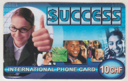 SWITZERLAND - Success, Prepaid Card Fr.10 , Used - Suisse