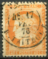 FRANCE - Y&T  N° 38 (o)...petit Cachet à Date - 1870 Asedio De Paris