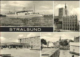 70092163 Stralsund Mecklenburg Vorpommern Stralsund Kanal Rathaus Schiff X 1970  - Stralsund
