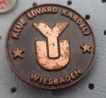 Yu Club Edvard Kardelj Wiesbaden Yugoslavia Pin - Other & Unclassified