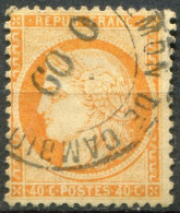 FRANCE - Y&T  N° 38 (o)...petit Cachet à Date - 1870 Asedio De Paris