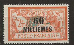 1921 MNH Port-Said Yvert 59 Postfris** - Ongebruikt