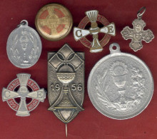 ** LOT  7  CALICES  I. H. S. ** - Godsdienst & Esoterisme