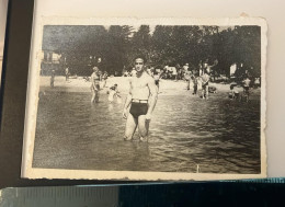 REAL PHOTO - PIN UP -  PLAGE   HOMME TORSE NU - Pin-ups