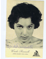 WANDA RAMANELLI ( ROMA 1935 )  CANTANTE - SINGER - CARTOLINA CON AUTOGRAFO / AUTOGRAPH (A29) - Sänger Und Musiker