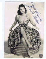 JANET VIDOR - ATTRICE / ACTRESS - CARTOLINA CON AUTOGRAFO / AUTOGRAPH (A32) - Cantanti E Musicisti