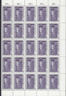 Luxembourg - Luxemburg - Timbres  -  Feuilles Complètes  -  1980  Feuille à 50 Timbres  8Fr.  Architecture  MNH** - Volledige Vellen