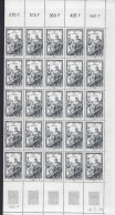 Luxembourg - Luxemburg - Timbres  -  Feuilles Complètes  -  1979  Feuille à 50 Timbres  9Fr.    MNH** - Full Sheets