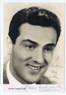 GIANNI MARZOCCHI ( BOLOGNA 1934 )CANTANTE / SINGERR -  ATTORE / ACTOR - CARTOLINA CON AUTOGRAFO / AUTOGRAPH (A37) - Singers & Musicians