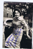 ADRIANA SERRA ( MILANO 1923 ) ACTRESS / ATTRICE - MISS ITALIA / PRESENTATRICE - CARTOLINA CON AUTOGRAFO AUTOGRAPH (A41) - Cantanti E Musicisti