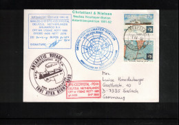 South Africa 1992 Antarctica - Georg Von Neumeyer Station - Netherlands Ship Icecrystal Interesting Cover - Bases Antarctiques