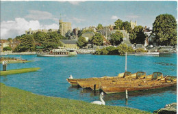 WINDSOR CASTLE FROM THE RIVER THAMES, WINDSOR, BERKSHIRE,, ENGLAND. Circa 1962 USED POSTCARD   Pa6 - Windsor Castle