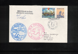 Norway 1988 Antarctica - Ship Polar Bjoern Interesting Cover - Navi Polari E Rompighiaccio