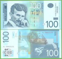 SERBIA 100 DINARA 2013  P-57b UNC - Serbie