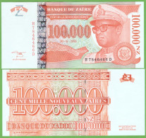 ZAIRE 100000 ZAIRES 1996  P-77 UNC - Zaire