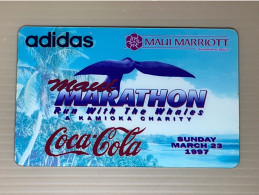 USA UNITED STATES America Prepaid Telecard Phonecard,Coke Maui Marathon Run With The Whale Coca Cola, Set Of 1 Mint Card - Sonstige & Ohne Zuordnung