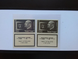 ISRAELE 1952 - Presidente Weizmann - Nn. 62/63 - Nuovi * Con Appendice + Spese Postali - Nuevos (con Tab)