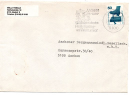 65457 - Bund - 1977 - 50Pfg Unfall EF A OrtsBf AACHEN - ... INTERNATIONALES REIT-, SPRING- UND FAHRTURNIER - Salto