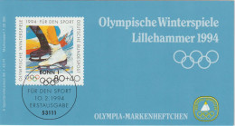 Germany Deutsche Sporthilfe 1994 Olympic Games In Lillehammer Booklet MNH/**. Postal Weight 0,09 Kg. Please Read Sales C - Winter 1994: Lillehammer