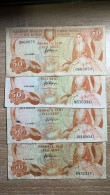 Cyprus，4 Pcs 50 Cents，mix Years And Condition - Cyprus