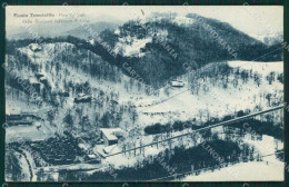 Rieti Pian Valli Terminillo Nevicata Stazione Funivia PIEGA Cartolina MT2498 - Rieti