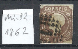 PORTUGAL 1862 Michel 12 O - Oblitérés