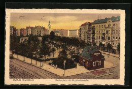 AK Berlin-Neukölln, Reuterplatz Mit Nicodemuskirche  - Neukoelln