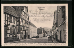 AK Hofgeismar, Strasse Steinweg Mit Restaurant  - Hofgeismar