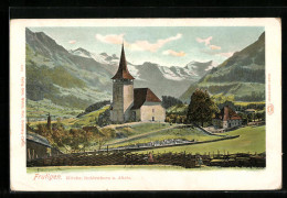 AK Frutigen, Kirche, Doldenhorn Und Altels  - Frutigen