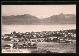 AK Morges, Morges Et Le Mont-Blanc  - Morges