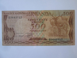 Rare! Rwanda 500 Francs/Amafranga 1981 See Pictures - Ruanda