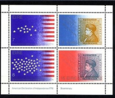 IRLAND BLOCK 2 POSTFRISCH(MINT) 200 JAHRE UNABHÄNGIGKEIT USA - Blocks & Sheetlets