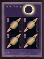 GROSSBRITANNIEN BLOCK 7 POSTFRISCH(MINT) TOTAL ECLIPSE SONNENFINSTERNIS 1999 - Blocks & Miniature Sheets